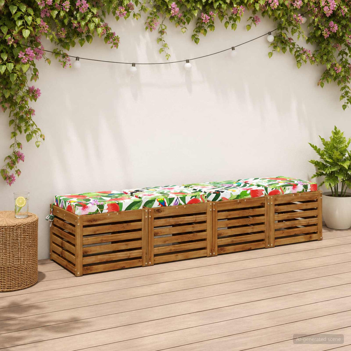 4-Piece Zitkussens SOEST 4 st 100% Polyester Meerkleurig