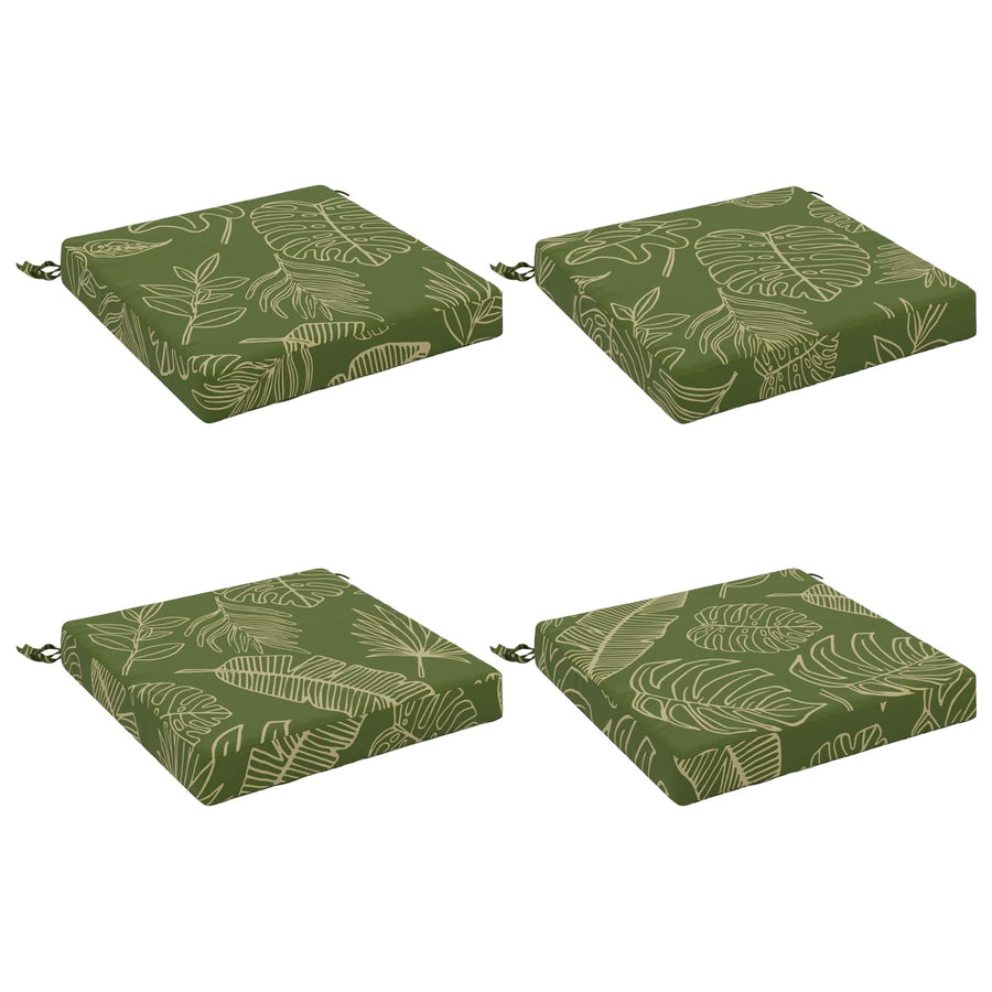 4-Piece Zitkussens SOEST 4 st 100% Polyester Bladontwerp