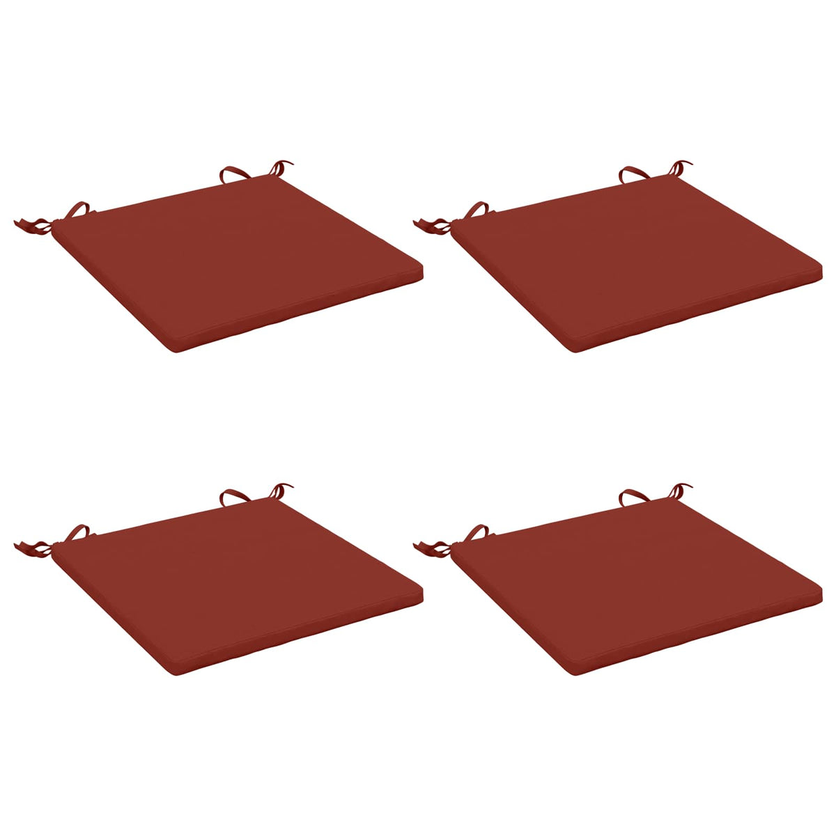 4-Piece Zitkussens SOEST 4 st 100% Polyester Rood