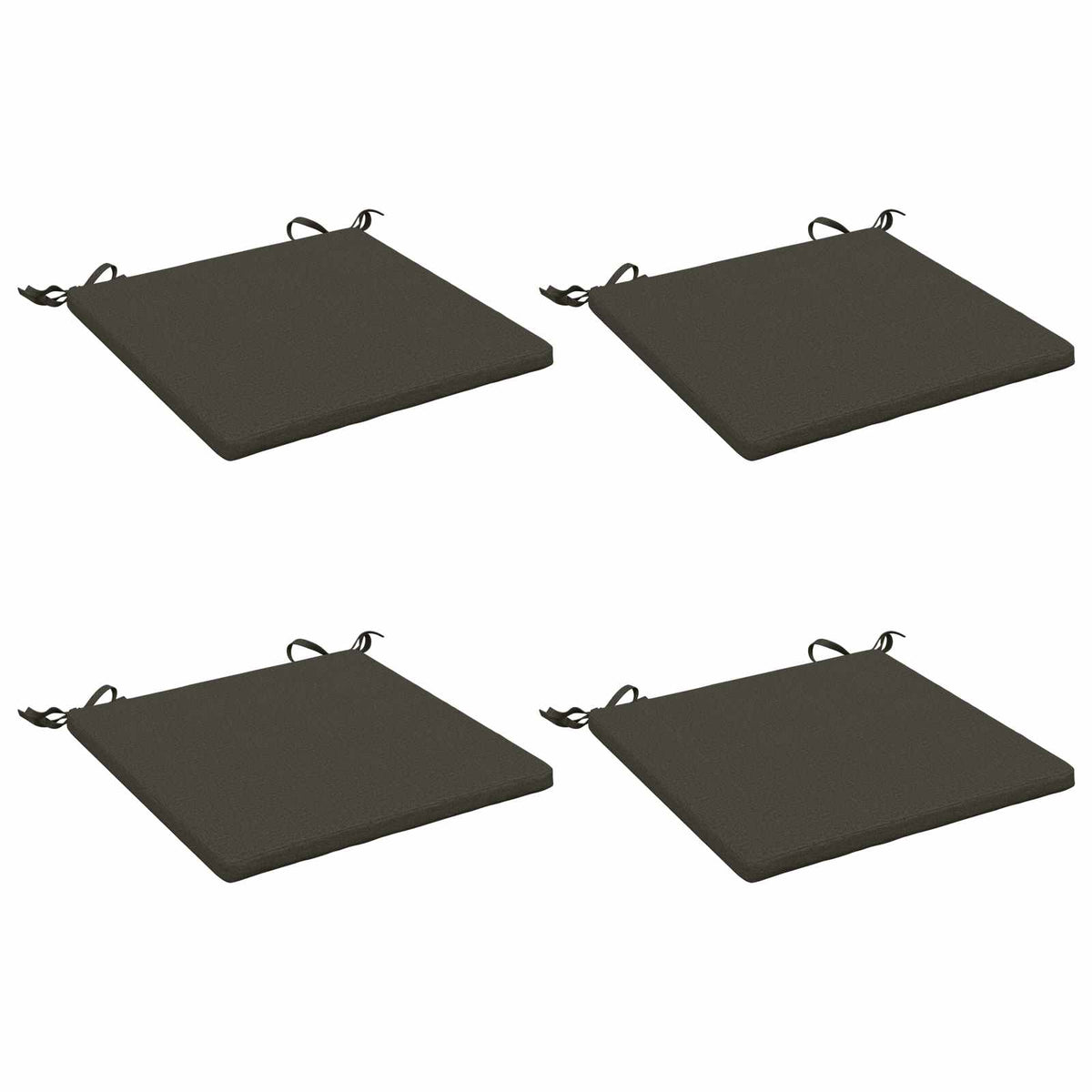 4-Piece Zitkussens SOEST 4 st 100% Polyester Antraciet