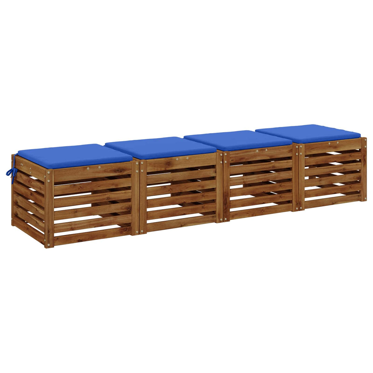 4-Piece Zitkussens SOEST 4 st 100% Polyester Koninklijk Blauw