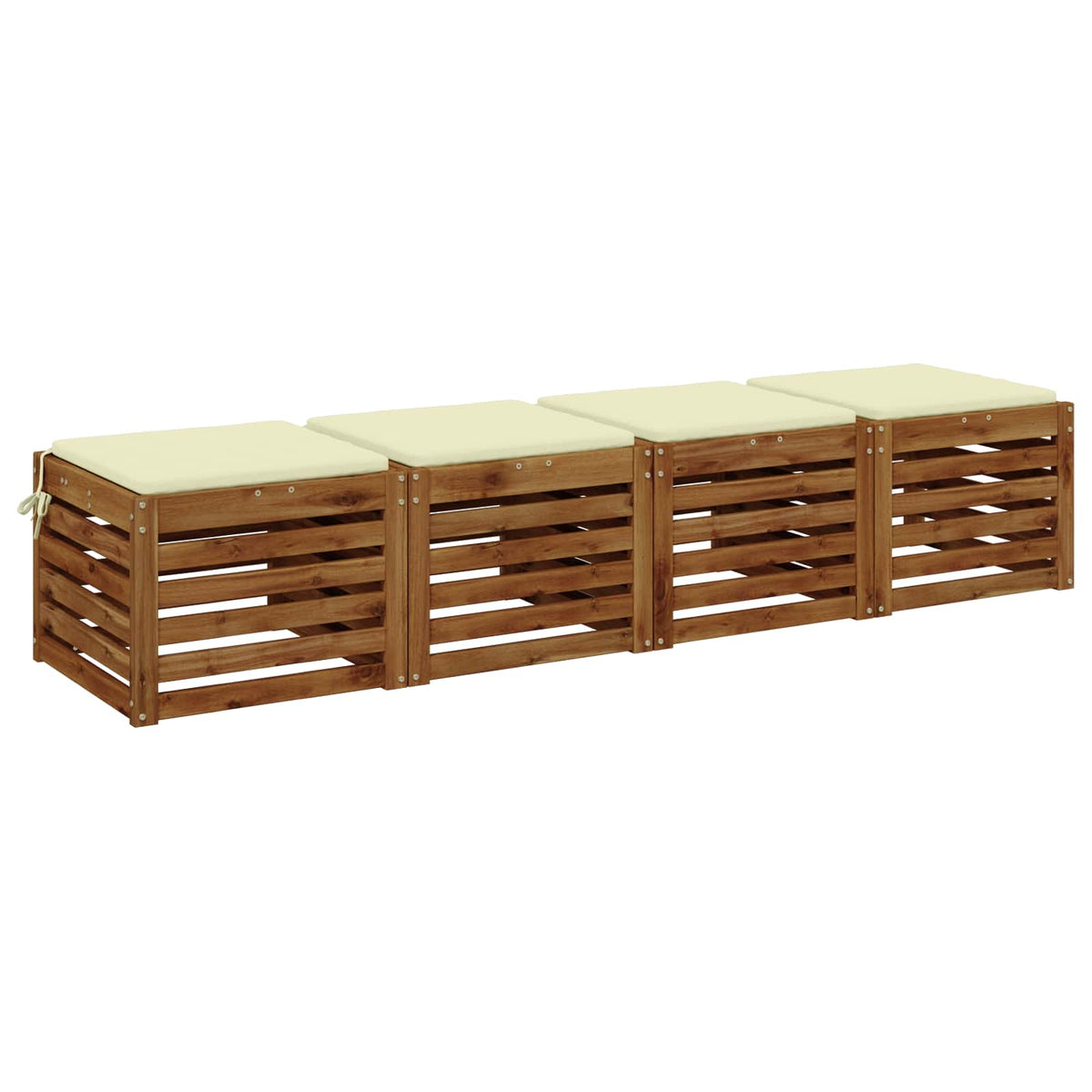 4-Piece Zitkussens SOEST 4 st 100% Polyester Crèmekleurig