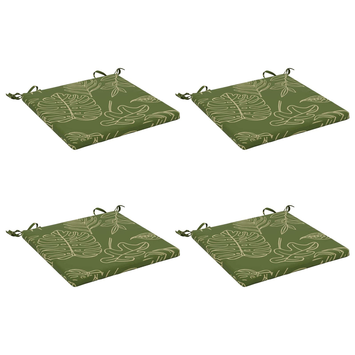 4-Piece Zitkussens SOEST 4 st 100% Polyester Bladontwerp