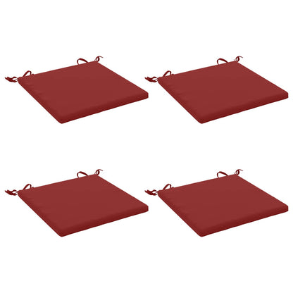 4-Piece Zitkussens SOEST 4 st 100% Polyester Wijnrood
