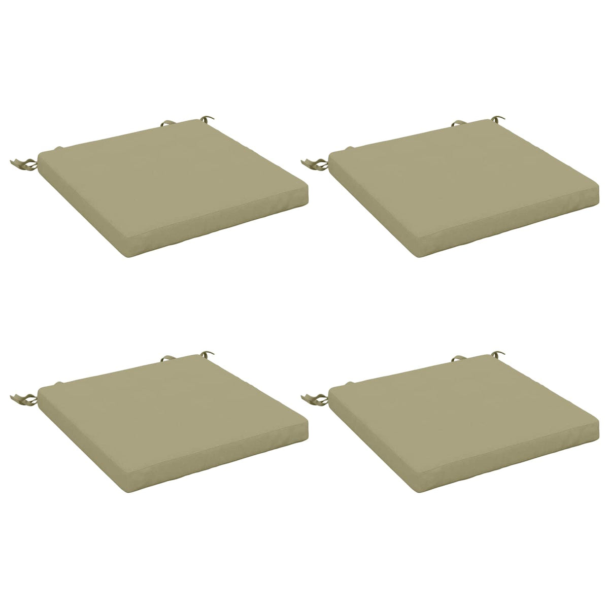 4-Piece Zitkussens SOEST 4 st 100% Polyester Lichtgroen