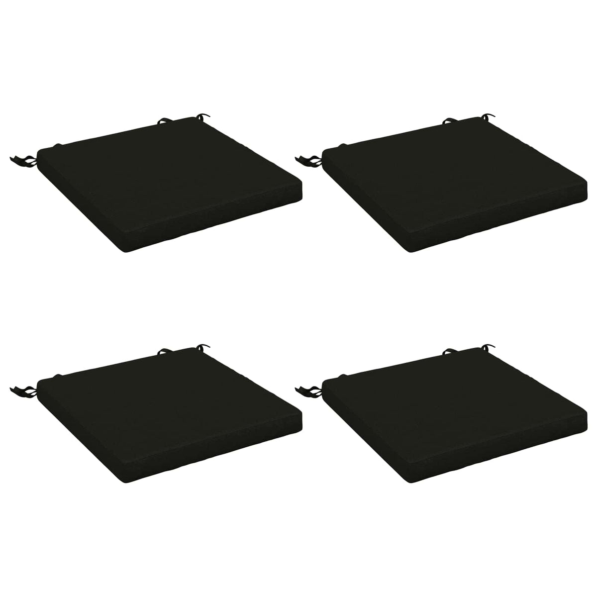 4-Piece Zitkussens SOEST 4 st 100% Polyester Zwart