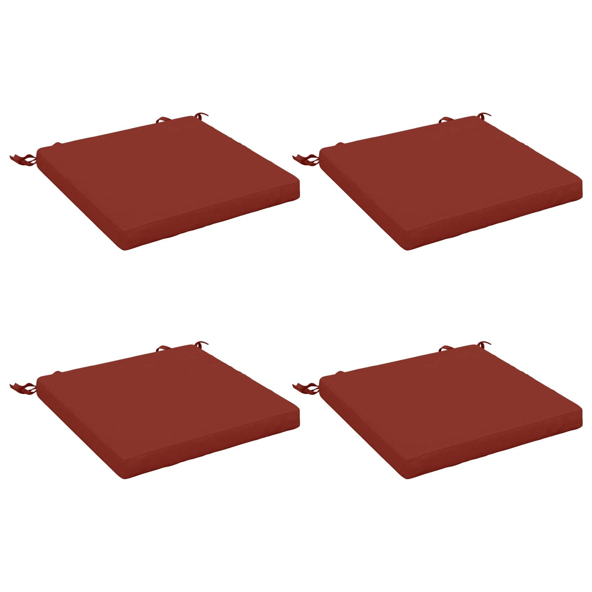 4-Piece Zitkussens SOEST 4 st 100% Polyester Rood