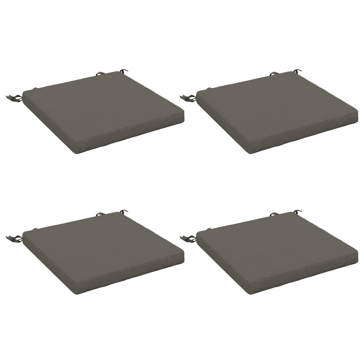 4-Piece Zitkussens SOEST 4 st 100% Polyester Grijs