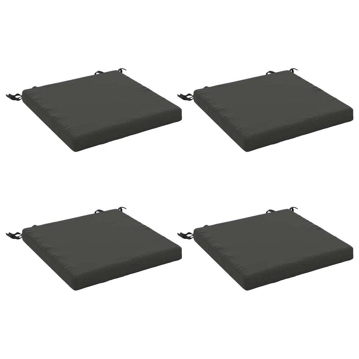 4-Piece Zitkussens SOEST 4 st 100% Polyester Antraciet
