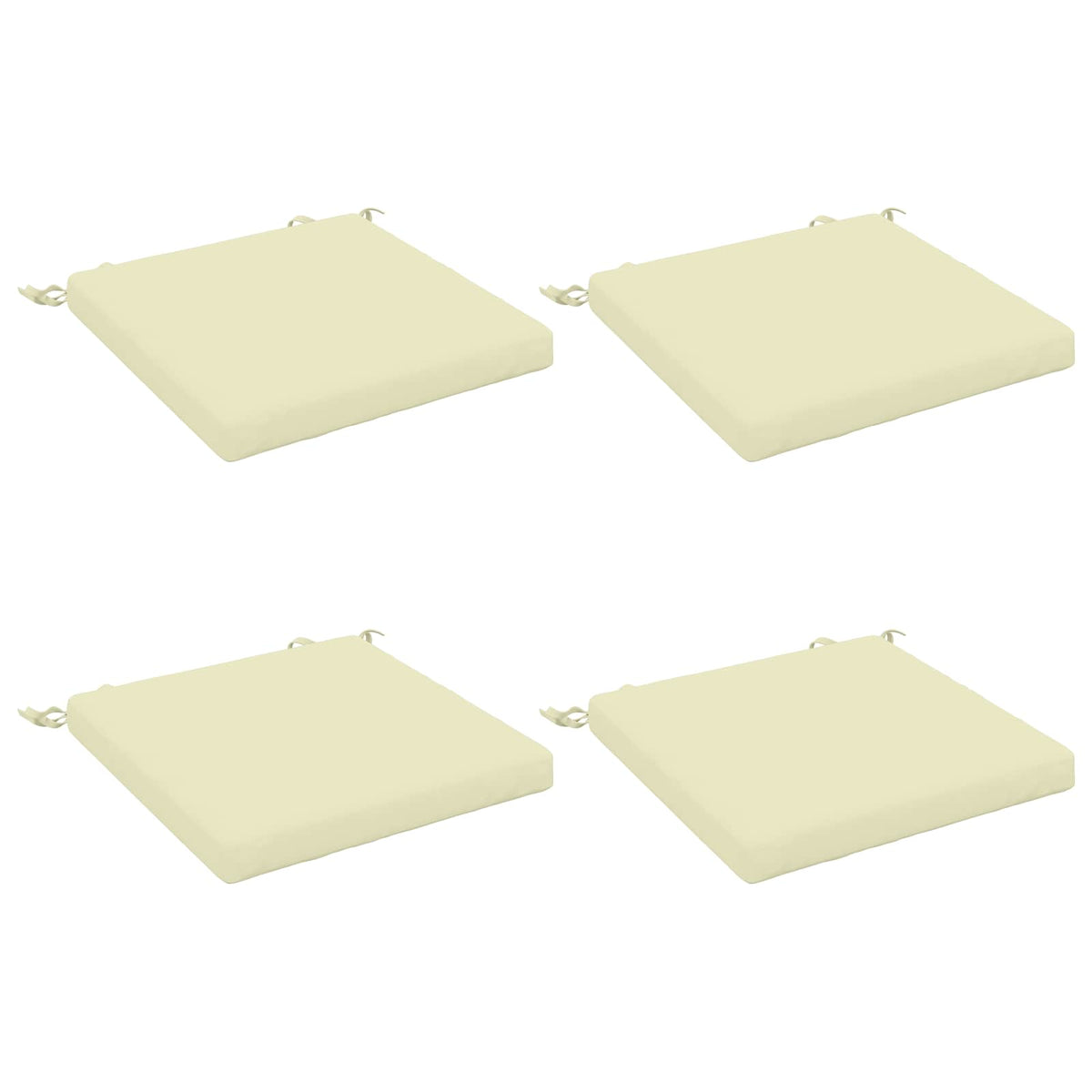 4-Piece Zitkussens SOEST 4 st 100% Polyester Crèmekleurig
