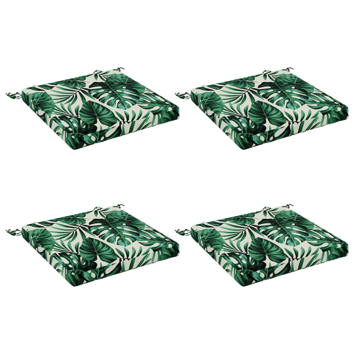 4-Piece Zitkussens SOEST 4 st 100% Polyester Bladpatroon