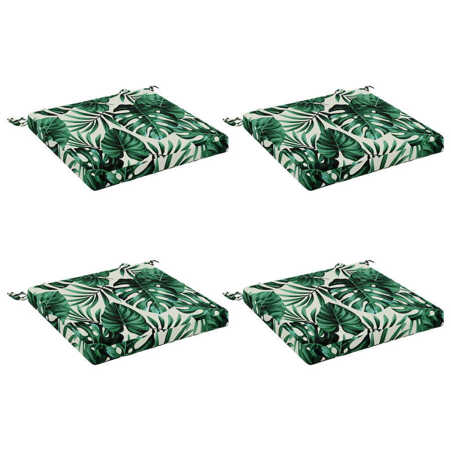 4-Piece Zitkussens SOEST 4 st 100% Polyester Bladpatroon
