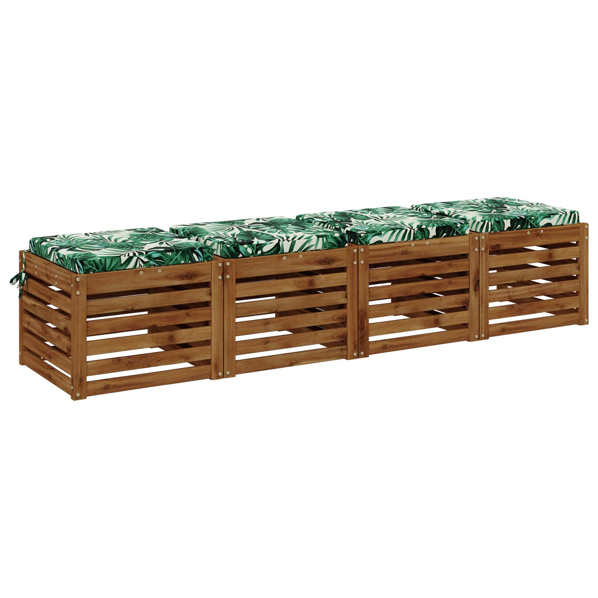 4-Piece Zitkussens SOEST 4 st 100% Polyester Bladpatroon