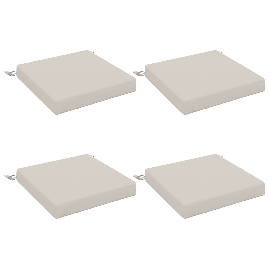 4-Piece Zitkussens SOEST 4 st 100% Polyester Wit 50 x 50 x 7 cm