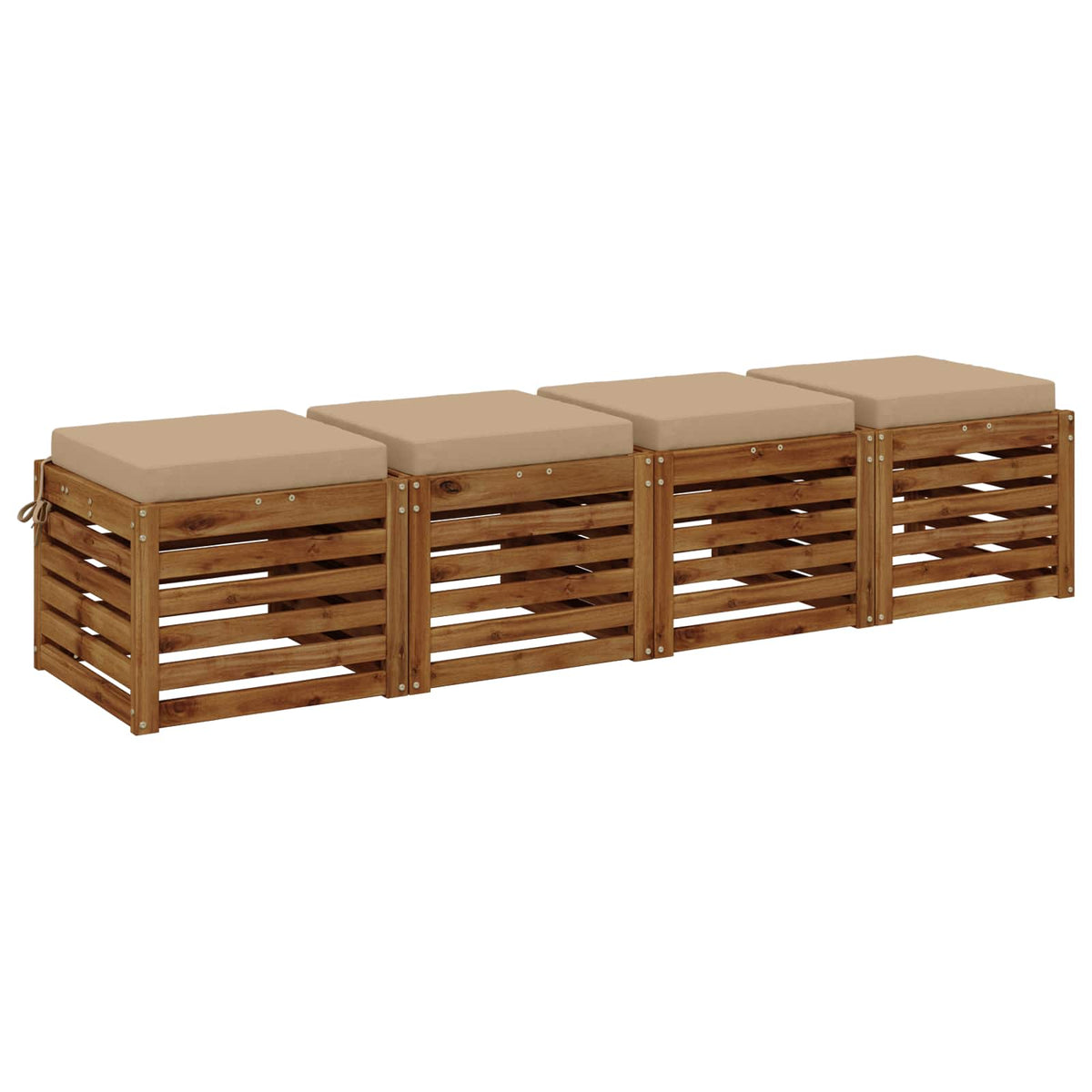 4-Piece Zitkussens SOEST 4 st 100% Polyester Zand