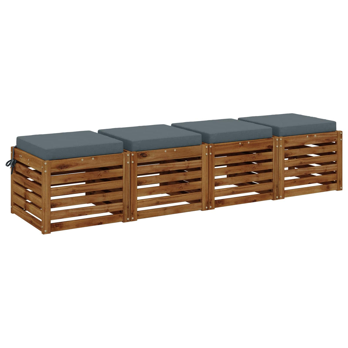 4-Piece Zitkussens SOEST 4 st 100% Polyester Blauw