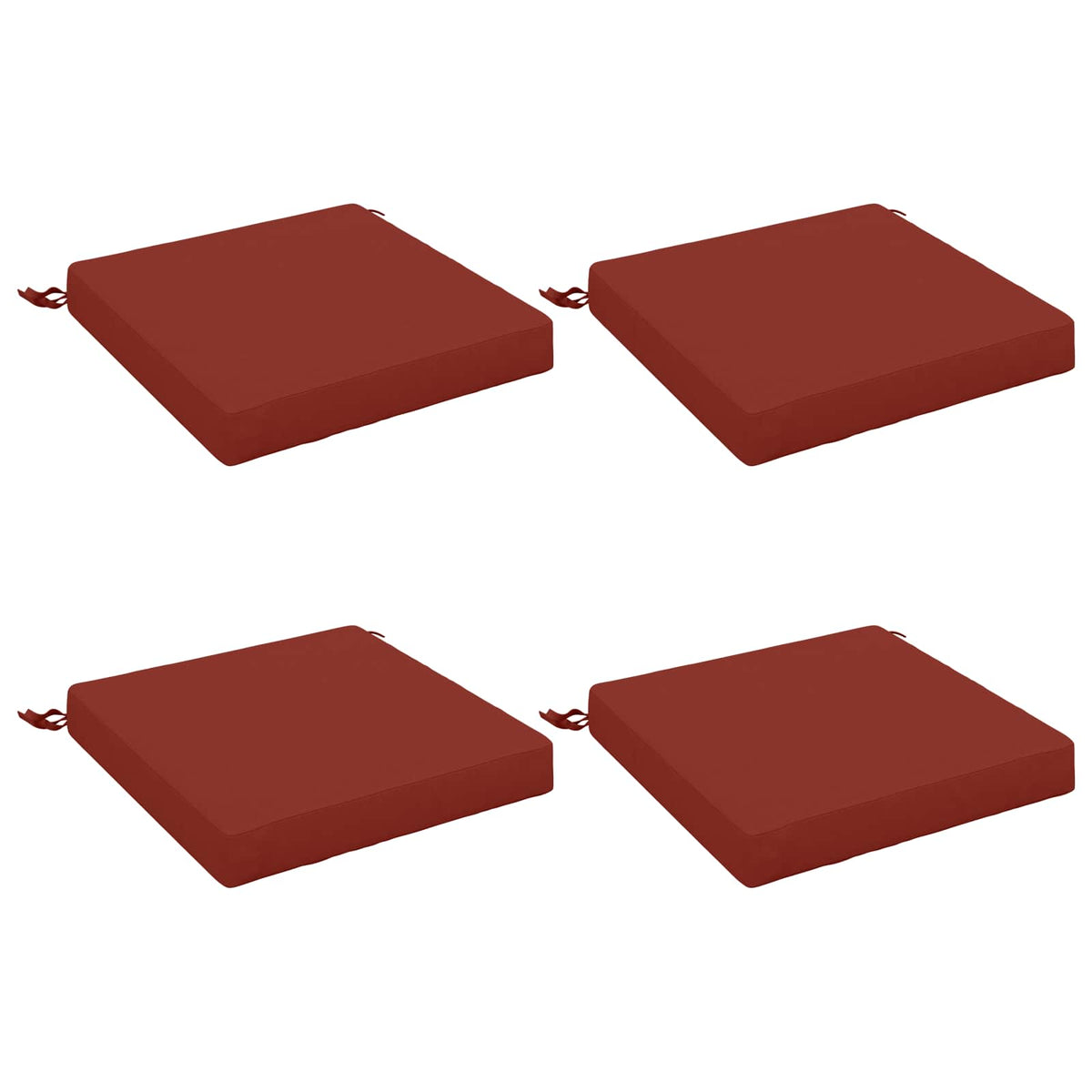 4-Piece Zitkussens SOEST 4 st 100% Polyester Rood