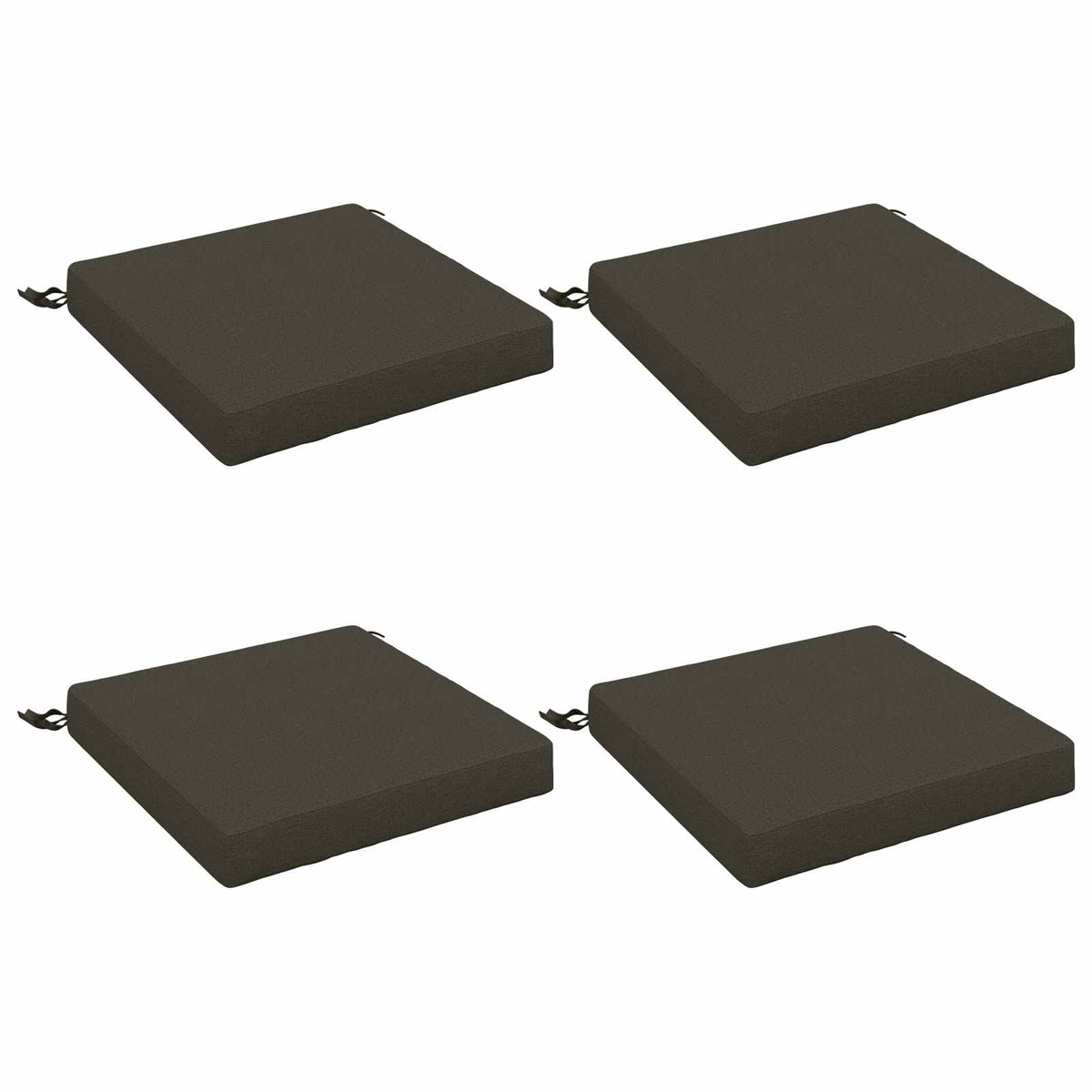 4-Piece Zitkussens SOEST 4 st 100% Polyester Antraciet