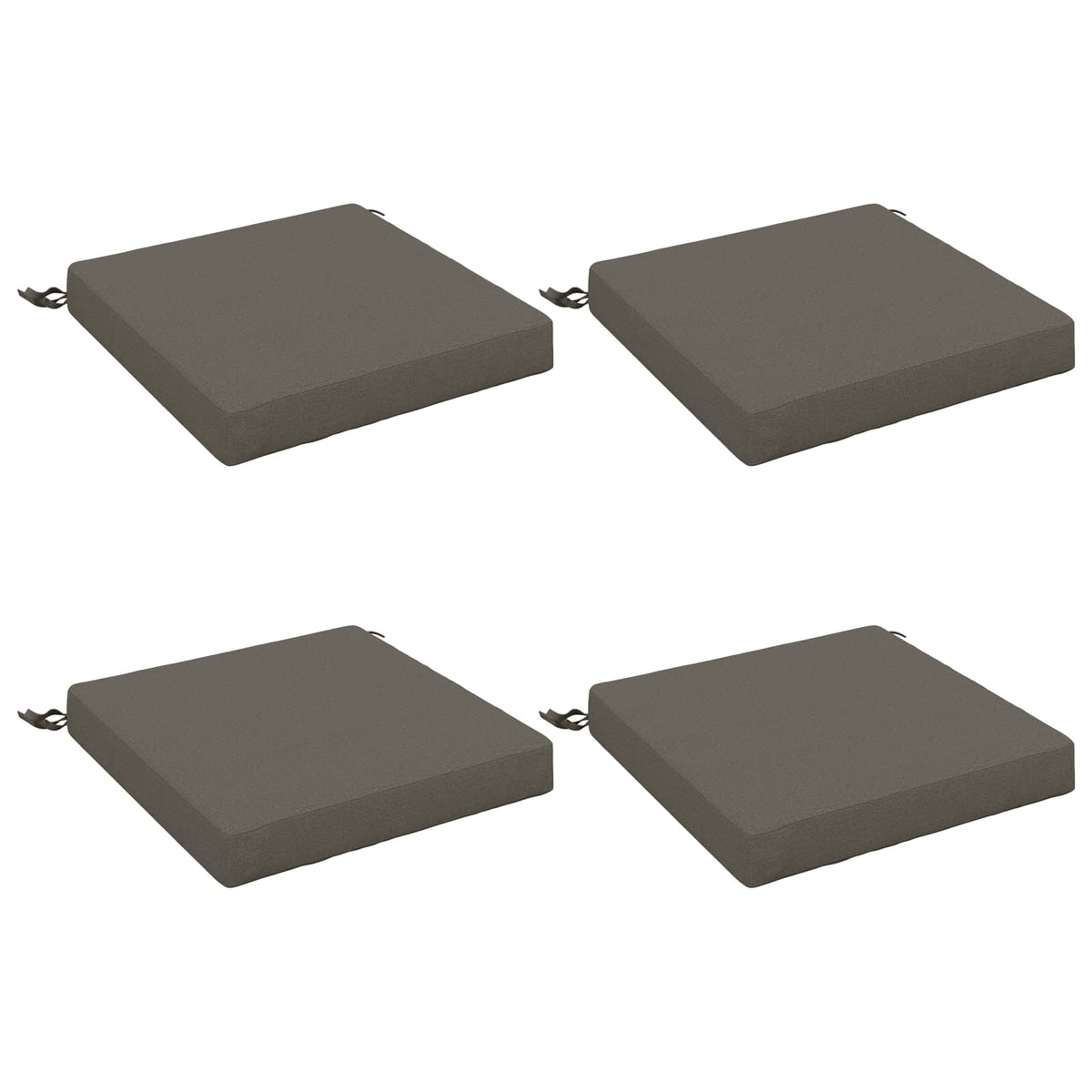 4-Piece Zitkussens SOEST 4 st 100% Polyester Grijs