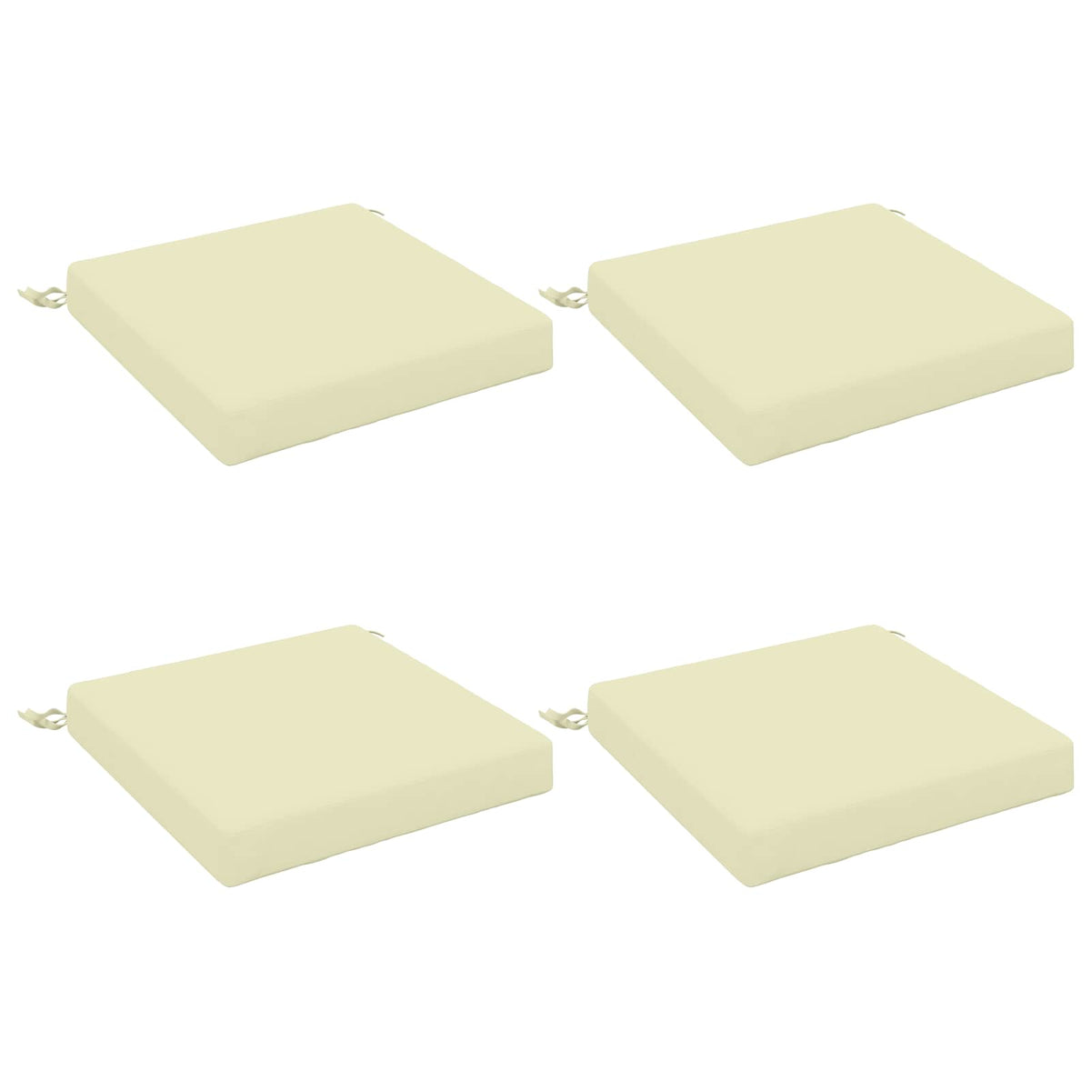 4-Piece Zitkussens SOEST 4 st 100% Polyester Crèmekleurig