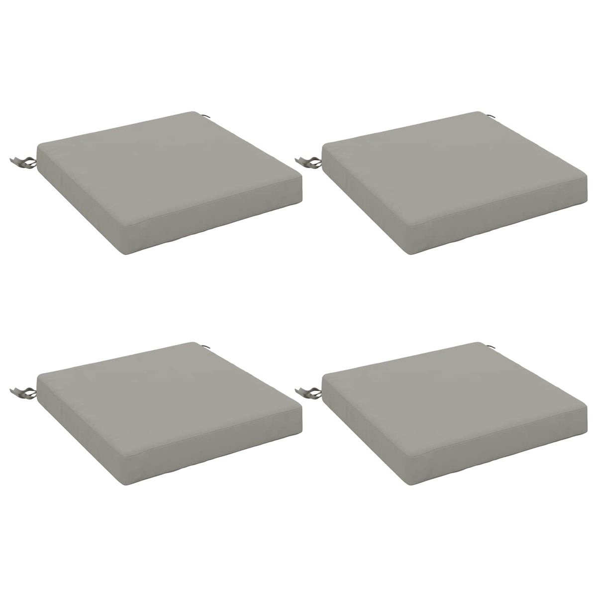 4-Piece Zitkussens SOEST 4 st 100% Polyester Grijs
