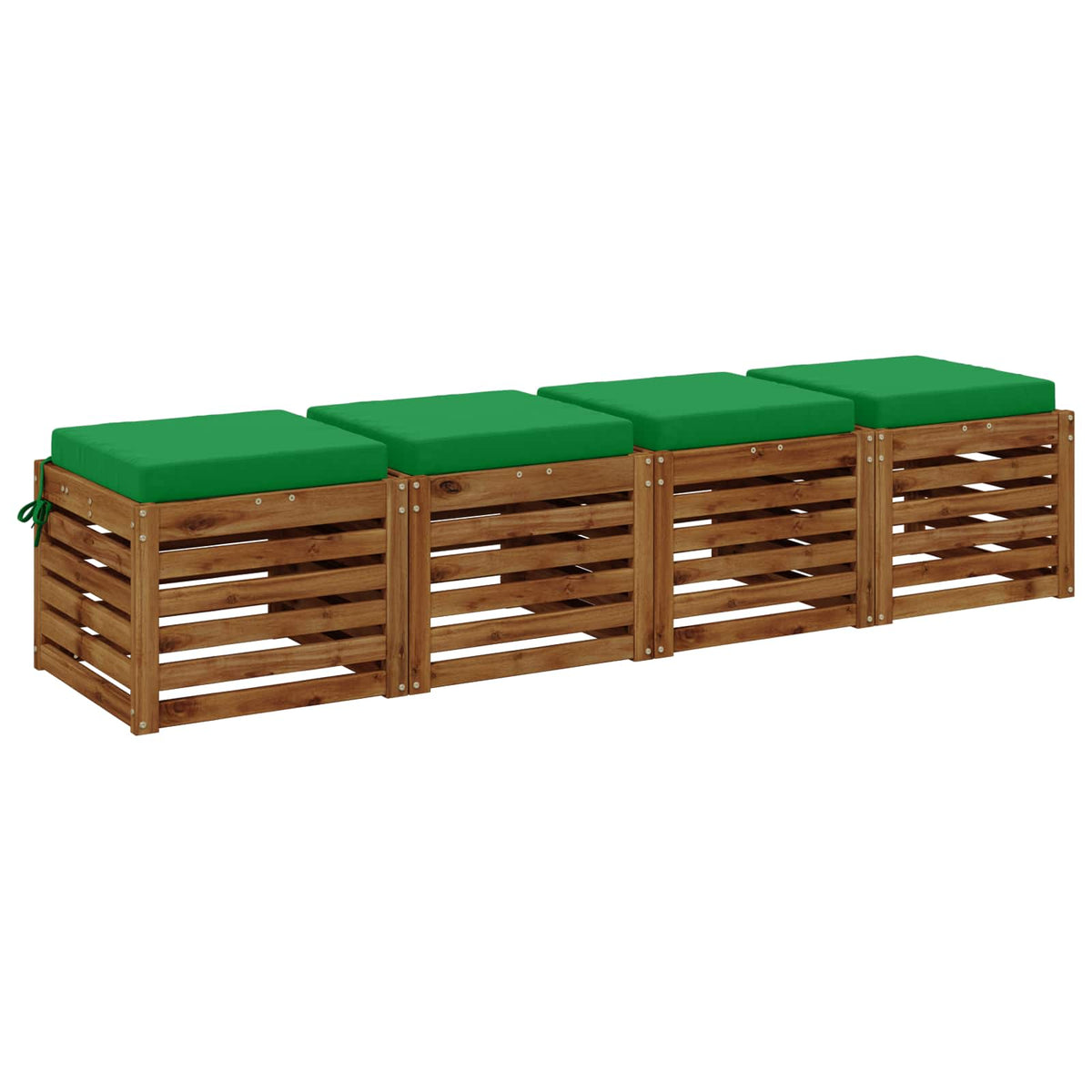 4-Piece Zitkussens SOEST 4 st 100% Polyester Groen