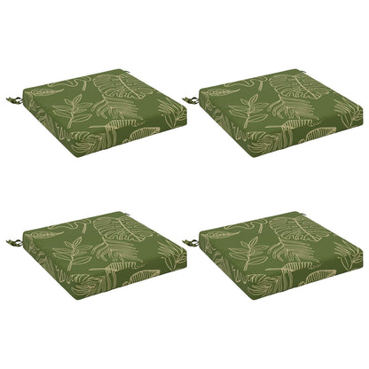 4-Piece Zitkussens SOEST 4 st 100% Polyester Bladontwerp
