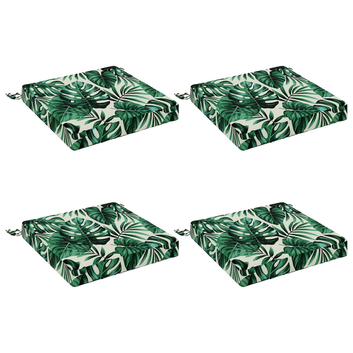 4-Piece Zitkussens SOEST 4 st 100% Polyester Bladpatroon