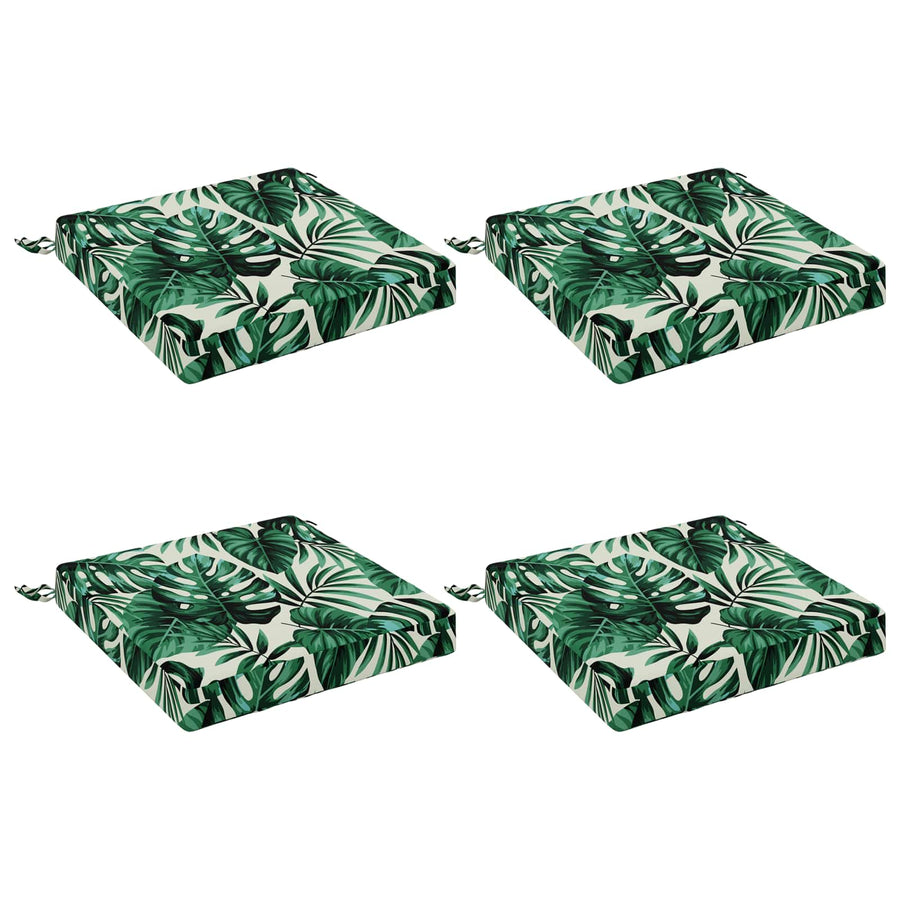 4-Piece Zitkussens SOEST 4 st 100% Polyester Bladpatroon