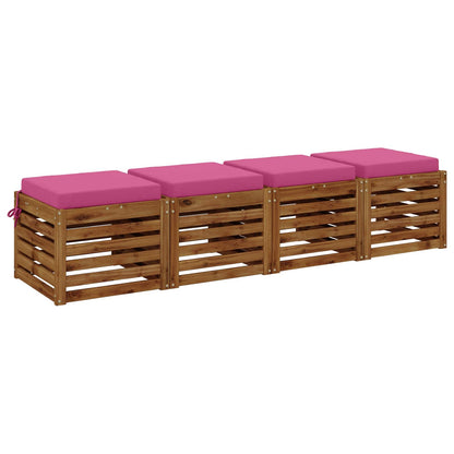4-Piece Zitkussens SOEST 4 st 100% Polyester Roze