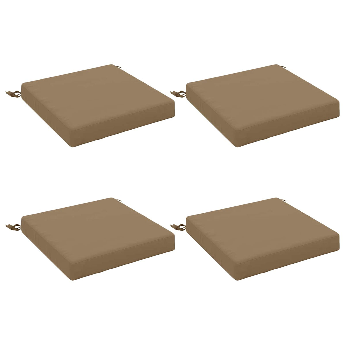 4-Piece Zitkussens SOEST 4 st 100% Polyester Taupe