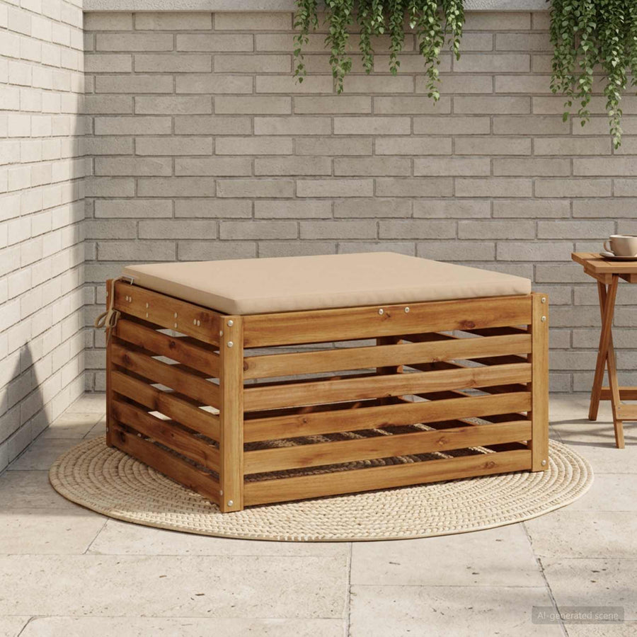 1-Piece Zitkussen SOEST 100% Polyester Zand 70 x 70 x 3 cm