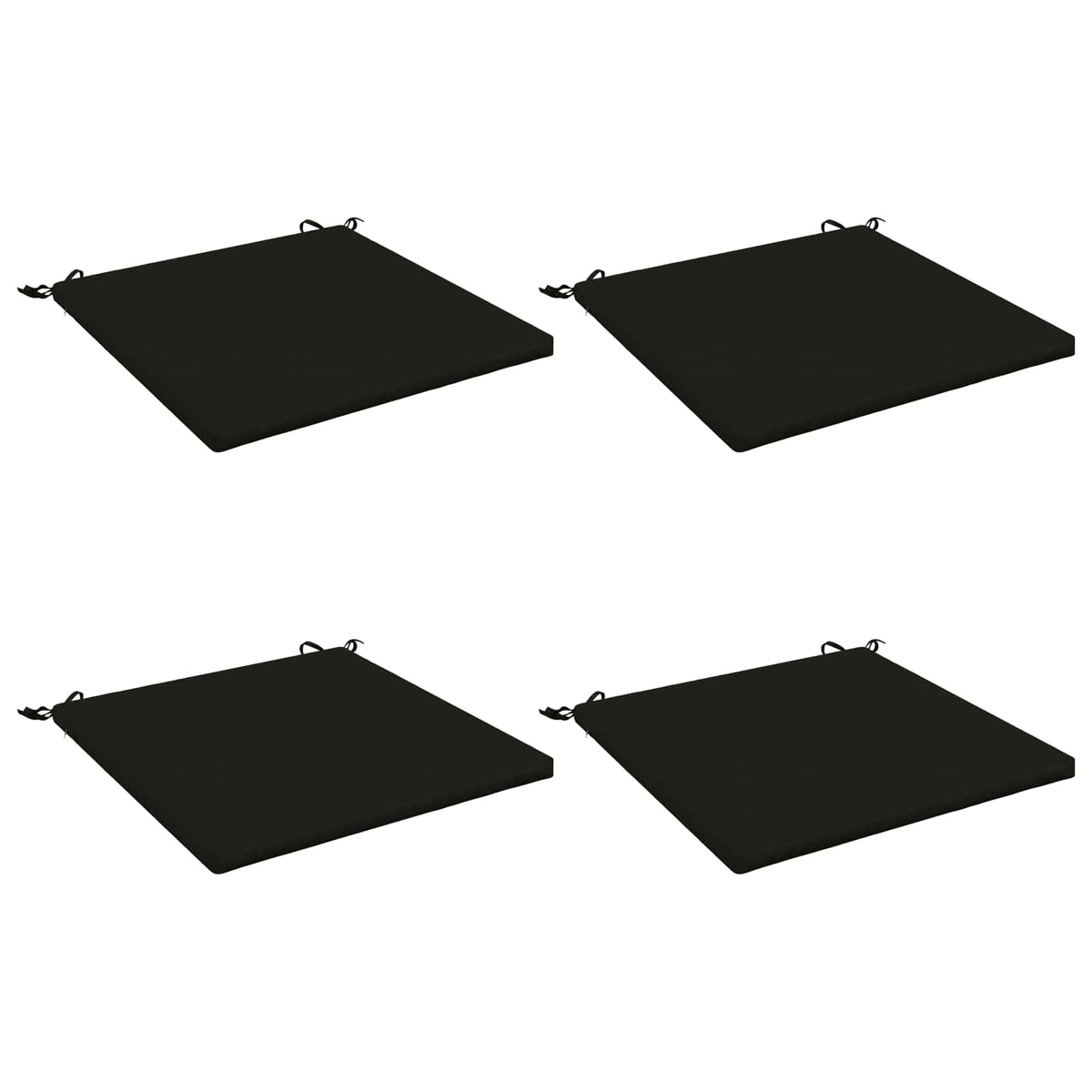 4-Piece Zitkussens SOEST 4 st 100% Polyester Zwart