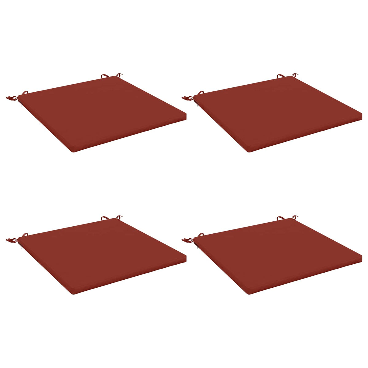 4-Piece Zitkussens SOEST 4 st 100% Polyester Rood
