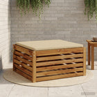 Zitkussen beige 60 x 60 x 3 cm polyester