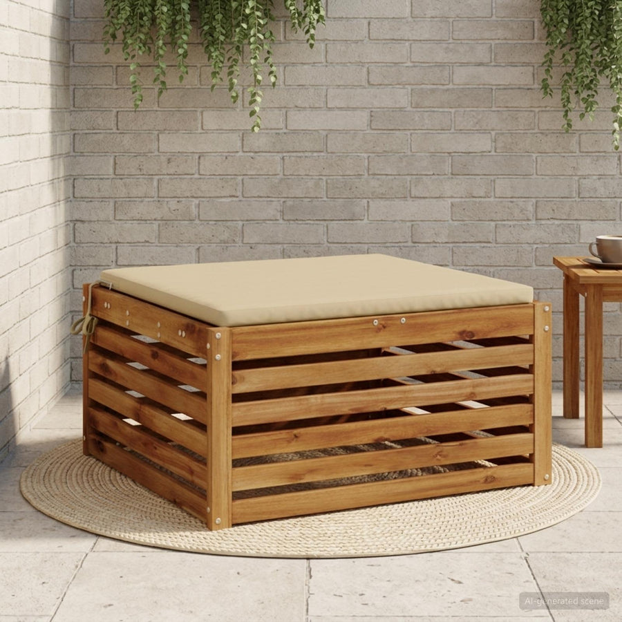 1-Piece Zitkussen SOEST 100% Polyester Beige 80 x 80 x 3 cm