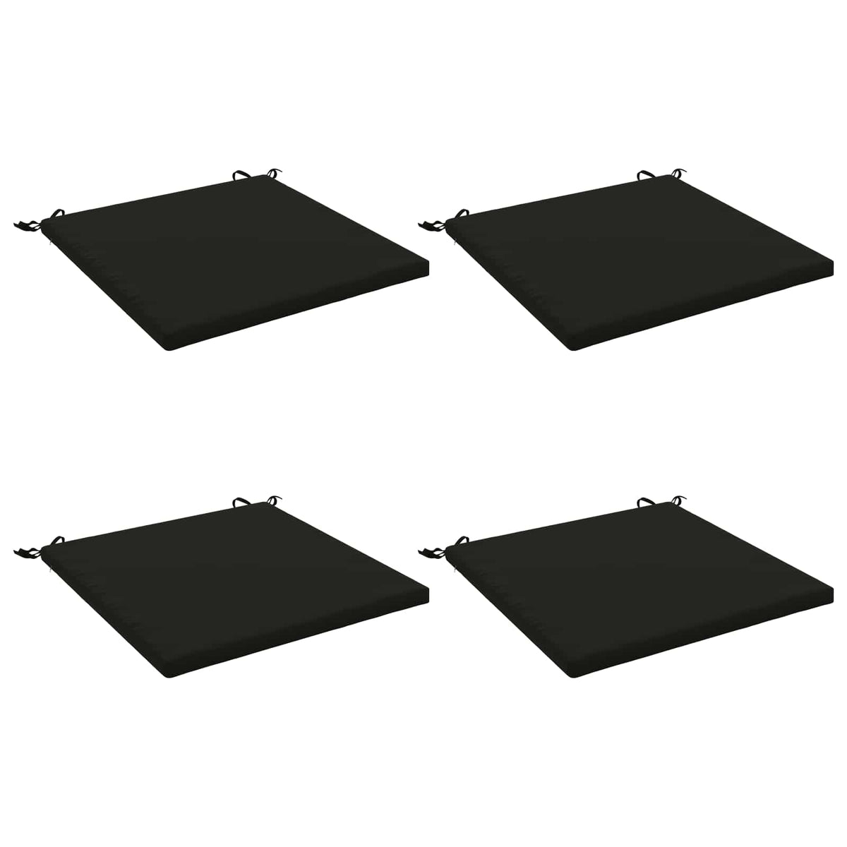 4-Piece Zitkussens SOEST 4 st 100% Polyester Zwart