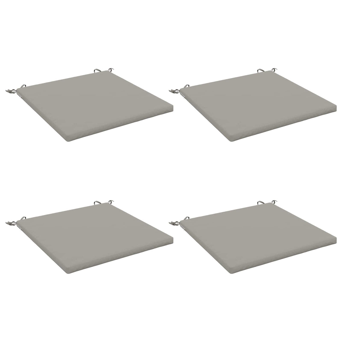 4-Piece Zitkussens SOEST 4 st 100% Polyester Grijs