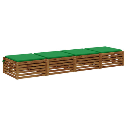 4-Piece Zitkussens SOEST 4 st 100% Polyester Groen