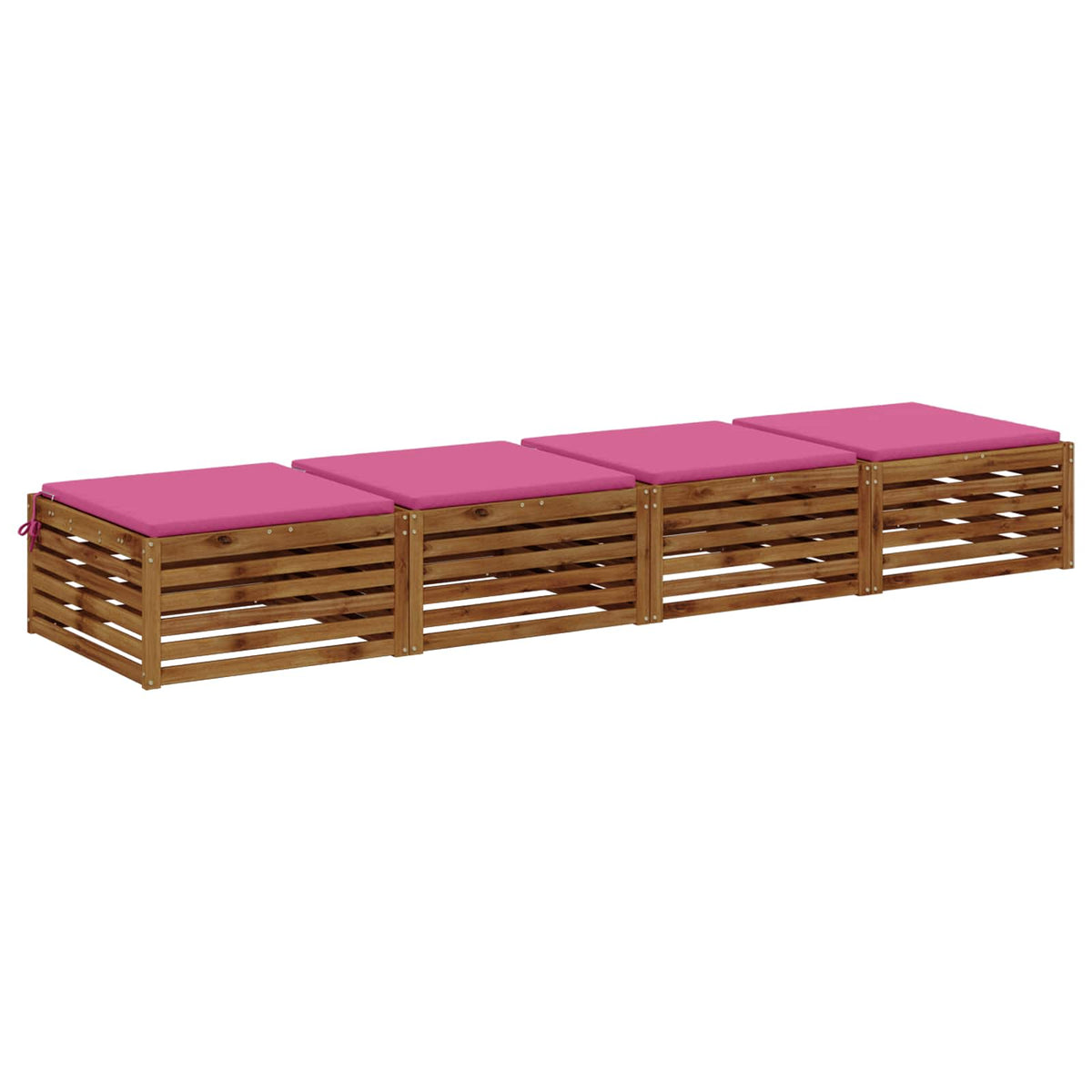 4-Piece Zitkussens SOEST 4 st 100% Polyester Roze