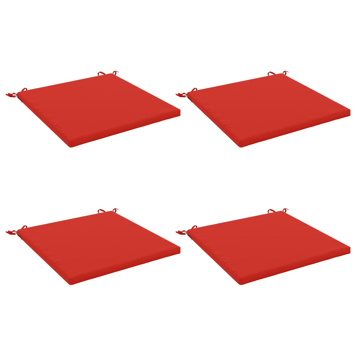 4-Piece Zitkussens SOEST 4 st 100% Polyester Rood