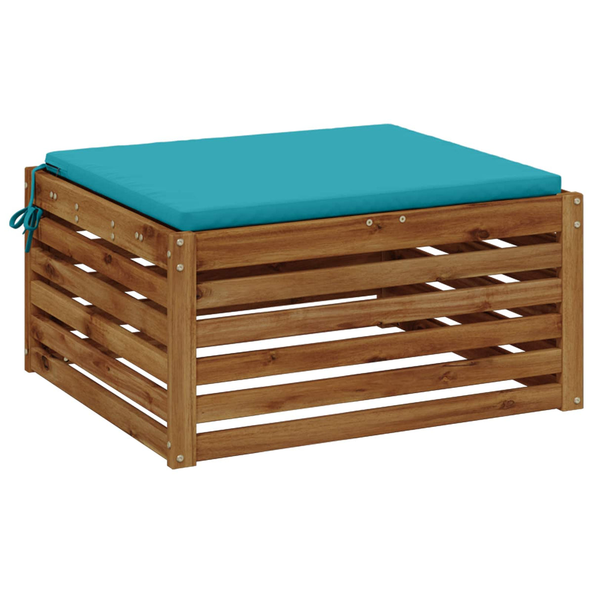 1-Piece Zitkussen SOEST 100% Polyester Turquoise 60 x 60 x 3 cm