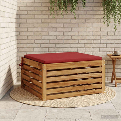 1-Piece Zitkussen SOEST 100% Polyester Wijnrood 80 x 80 x 3 cm