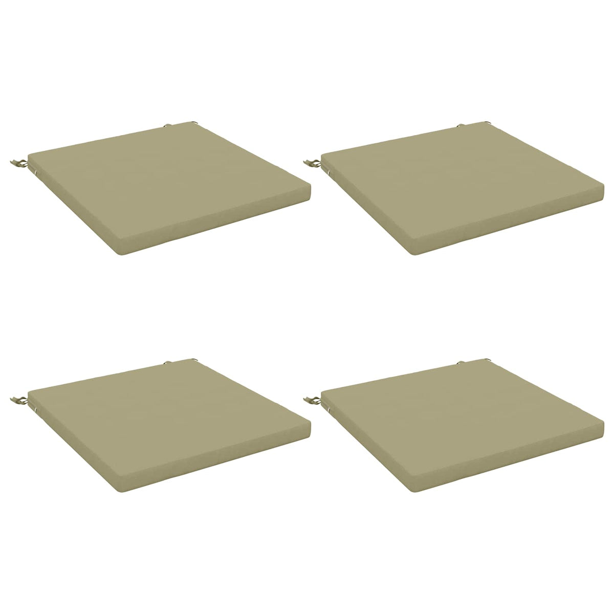 4-Piece Zitkussens SOEST 4 st 100% Polyester Lichtgroen