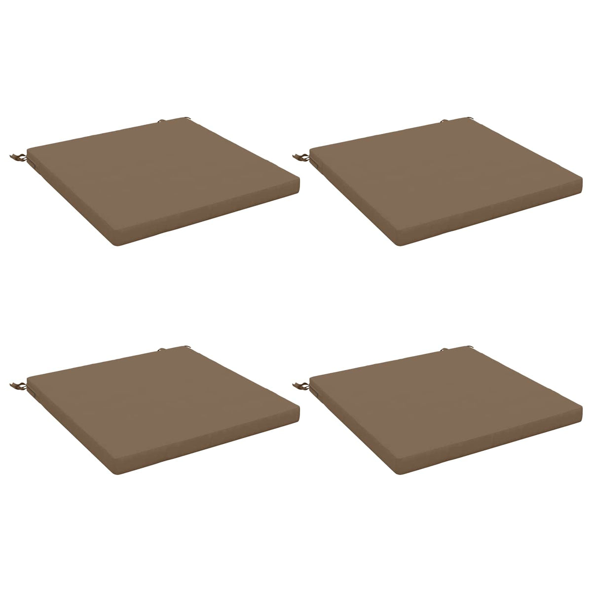 4-Piece Zitkussens SOEST 4 st 100% Polyester Taupe