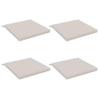 4-Piece Zitkussens SOEST 4 st 100% Polyester Wit 60 x 60 x 5 cm