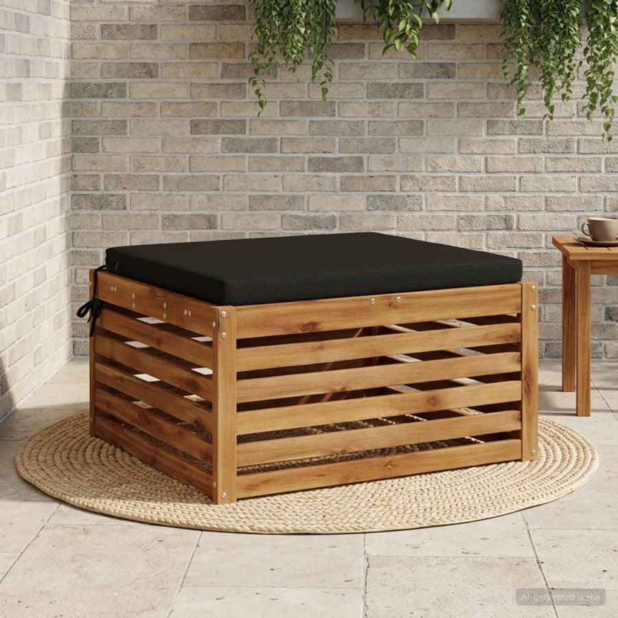 1-Piece Zitkussen SOEST 100% Polyester Zwart 60 x 60 x 5 cm