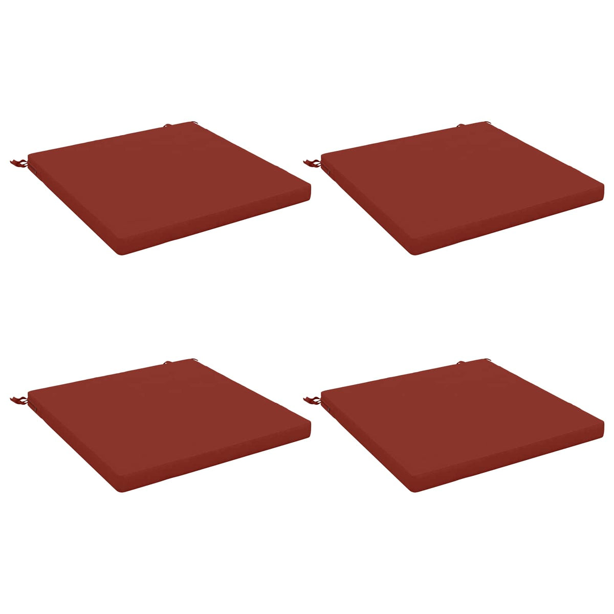 4-Piece Zitkussens SOEST 4 st 100% Polyester Rood