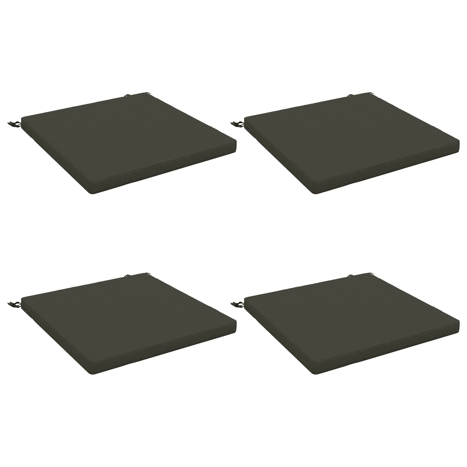 4-Piece Zitkussens SOEST 4 st 100% Polyester Antraciet