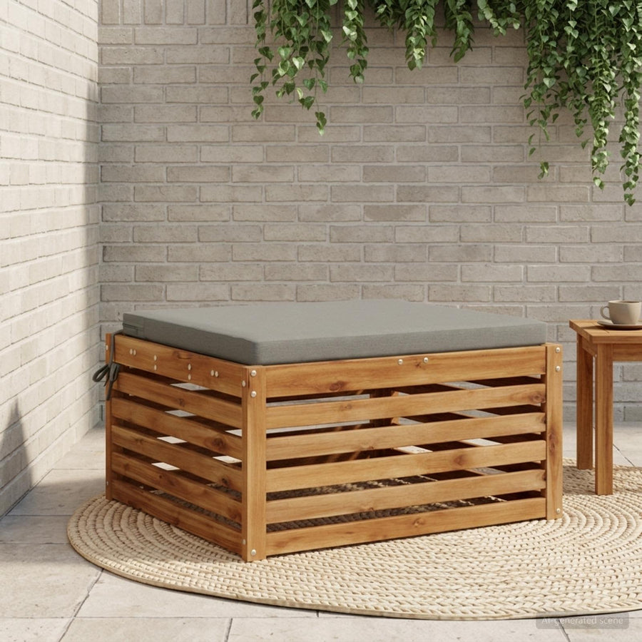 1-Piece Zitkussen SOEST 100% Polyester Grijs 80 x 80 x 5 cm